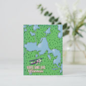 Carte Lac de sable blanc Wisconsin (Debout devant)