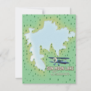 Carte Lac du Soleil et de la Lune Taïwan