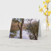 Carte Lac en montagnes (Fleur jaune)