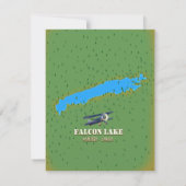 Carte lac falcon Manitoba Canada (Dos)