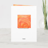 Carte Lac Fire Orange et Monogramme noir (Dos)