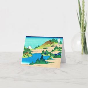 Carte Lac Hakone, Hokusai Art Japonais
