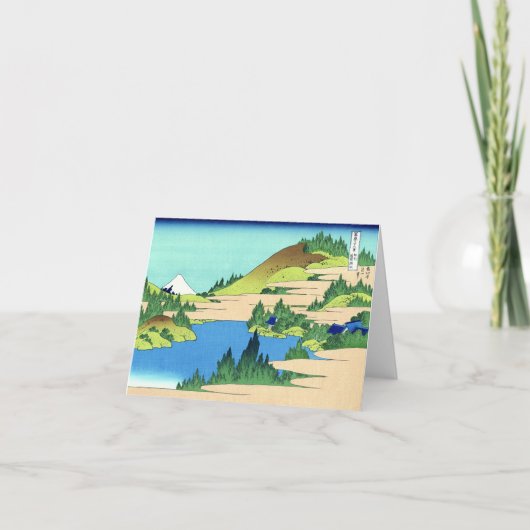 Carte Lac Hakone, Hokusai Art Japonais (Devant)