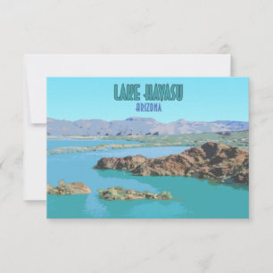 Carte Lac Havasu Arizona Vintage