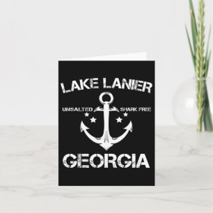 Carte Lac Lanier Georgia Funny Pêche Camping Été G