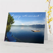 Carte lac lazy grand (Fleur jaune)