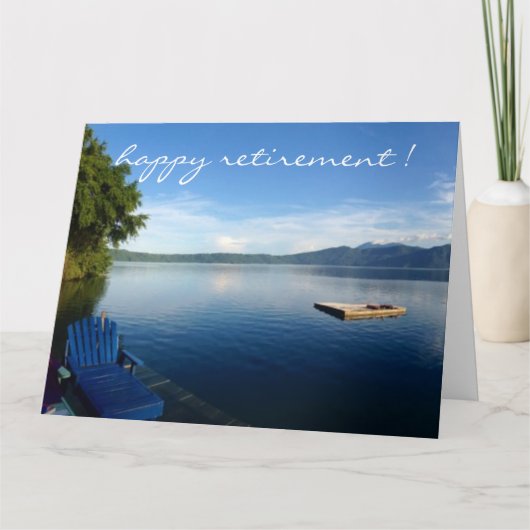 Carte lac lazy grand (Devant)