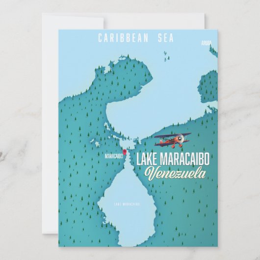 Carte Lac Maracaibo, Venezuela navigation cartographique (Devant)