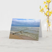 Carte Lac Michigan, Sheboygan, Wisconsin (Fleur jaune)