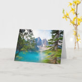 Carte Lac moraine et la vallée de Dix crêtes (Fleur jaune)