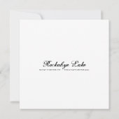 Carte Lac Rockabye - Mini impression (Dos)