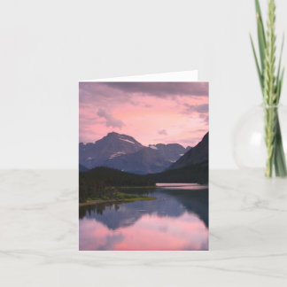 Carte Lac Swiftcurrent, Parc national des Glaciers, Mont