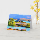 Carte Lac Tekapo, Nouvelle-Zélande (Fleur jaune)