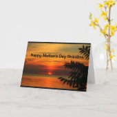 Carte Lac Winnebago coucher de soleil Bonne fête des mèr (Fleur jaune)