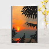 Carte Lac Winnebago Coucher De Soleil Penser À Vous (Fleur jaune)