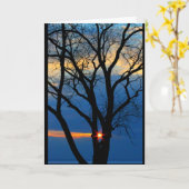 Carte Lac Winnebago Coucher De Soleil Penser À Vous (Fleur jaune)