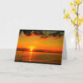 Carte Lac Winnebago Coucher De Soleil Penser À Vous (Fleur jaune)