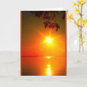 Carte Lac Winnebago Coucher De Soleil Penser À Vous (Fleur jaune)