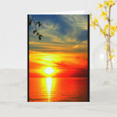 Carte Lac Winnebago Coucher De Soleil Penser À Vous (Fleur jaune)