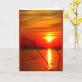 Carte Lac Winnebago Coucher De Soleil Penser À Vous (Fleur jaune)