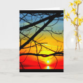 Carte Lac Winnebago Coucher De Soleil Penser À Vous (Fleur jaune)