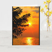 Carte Lac Winnebago Coucher De Soleil Penser À Vous (Fleur jaune)