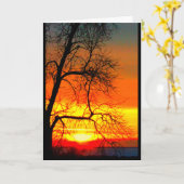 Carte Lac Winnebago Coucher De Soleil Penser À Vous (Fleur jaune)