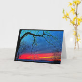 Carte Lac Winnebago Coucher De Soleil Penser À Vous (Fleur jaune)