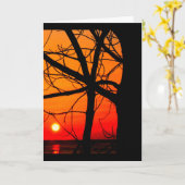 Carte Lac Winnebago Coucher De Soleil Penser À Vous (Fleur jaune)