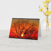 Carte Lac Winnebago Coucher De Soleil Penser À Vous (Fleur jaune)