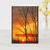 Carte Lac Winnebago Coucher De Soleil Penser À Vous (Fleur jaune)