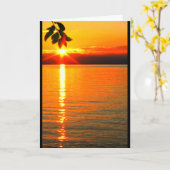 Carte Lac Winnebago Coucher De Soleil Penser À Vous (Fleur jaune)