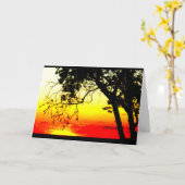 Carte Lac Winnebago Coucher De Soleil Penser À Vous (Fleur jaune)