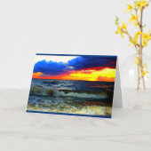 Carte Lac Winnebago Coucher De Soleil Penser À Vous (Fleur jaune)