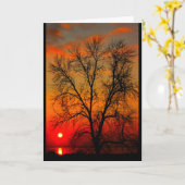 Carte Lac Winnebago Coucher De Soleil Penser À Vous (Fleur jaune)