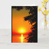 Carte Lac Winnebago Coucher De Soleil Penser À Vous (Fleur jaune)