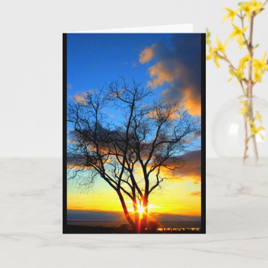 Carte Lac Winnebago Coucher De Soleil Penser À Vous (Fleur jaune)