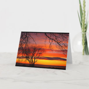 Carte Lac Winnebago Coucher du soleil n'importe quelle o