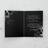 Carte L'acceptation de Revenant : crâne graphique noir e (Intérieur)