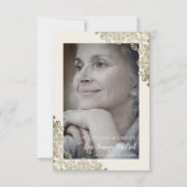 Carte Lace Effect Remembering Dear One Memorial Funeral (Devant)