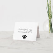 Carte Lacey Fancy Paws (Dos)