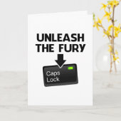 Carte Lâchez la fonction majuscule de fureur (Fleur jaune)