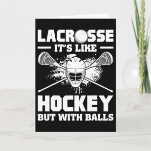 Carte Lacrosse C'est Comme Le Hockey Mais Avec Un Joueur