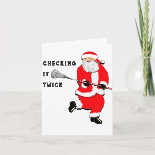 Carte Lacrosse Christmas (Devant)