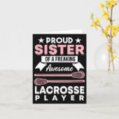 Carte Lacrosse Coach Sister 1 (Fleur jaune)