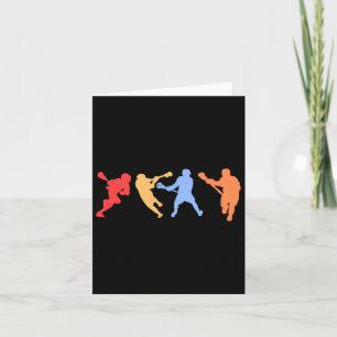 Carte Lacrosse Design - Couleurs Vintages rétro Lacrosse