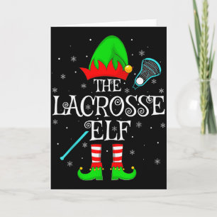 Carte Lacrosse Elf Noël Famille Elf Squad Sports Pla