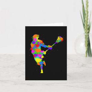 Carte Lacrosse Joueur Enfants Garçons Jeunesse