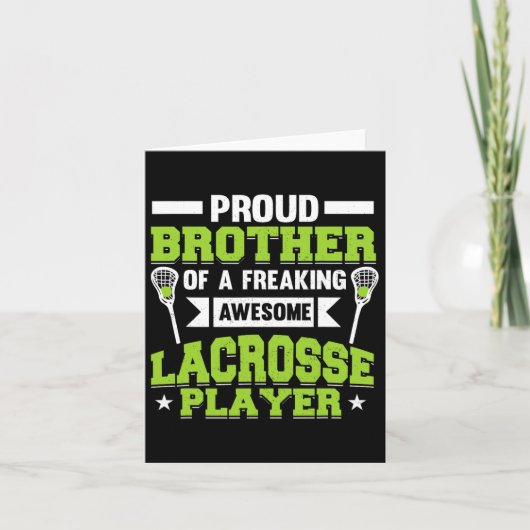 Carte Lacrosse Player Coach Brother (Devant)