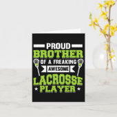 Carte Lacrosse Player Coach Brother (Fleur jaune)